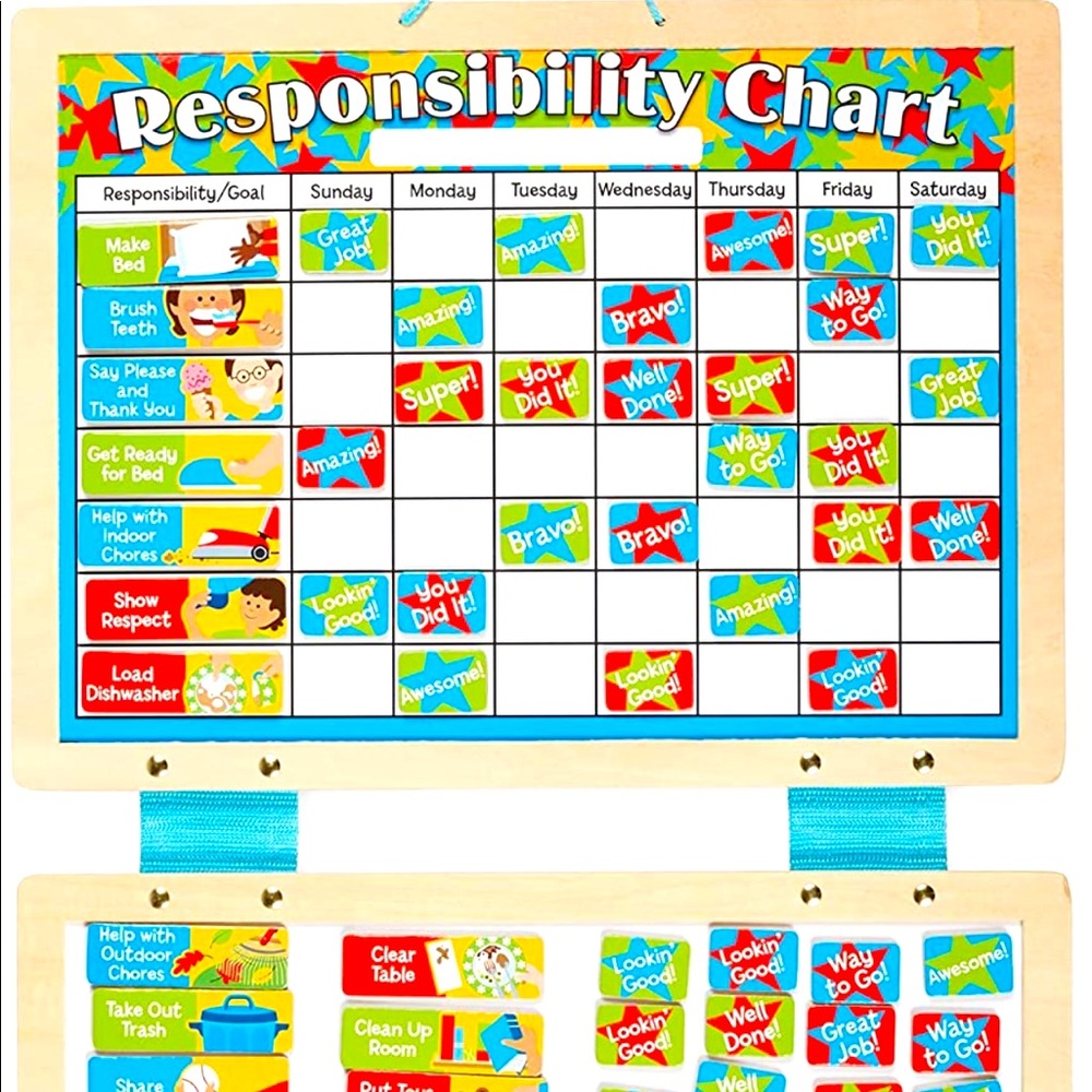 ❤️Magnetic Responsibility Chart❤️ Like New❤️
